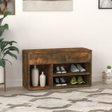  Klupa za cipele dimljeni hrast 80x30x45 cm konstruirano drvo | shoptok.hr
