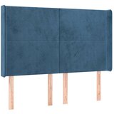  Box spring s madracem LED tamnoplavi 140x190 cm baršun | shoptok.hr