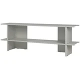 Svijetlo sivi metalni regal 160x57x37 cm Hes –