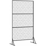  Zaslon za privatnost 100 x 50 x 180 cm Pocinčani čelik Srebrna | shoptok.hr