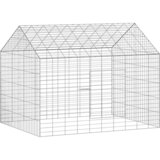  Kavez za zečeve Srebrno 100 x 78 x 78 cm Cinkani čelik | shoptok.hr