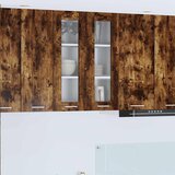 VidaXL viseći ormarić s policom riga dimljeni hrast 60 x 31 x 80 cm VidaXL viseći ormarić s policom riga dimljeni hrast 60 x 31 x 80 cm Slike