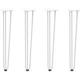 vidaXL Ukosnice noge za stol 4 kom bijele 72 cm čvrstog čelik | shoptok.hr