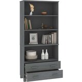  Visoka omara HAMAR trdna borovina siva, (20656498) | Shoptok.si