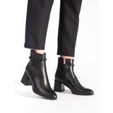 GOODIN Elegant women's black ankle boots Cijene