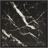  Stolić za kavu crni s crnim mramornim staklom 60 x 60 x 35 cm | shoptok.hr