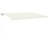 vidaXL Automatska tenda sa senzorom za vjetar LED 500x300 cm krem Cijene