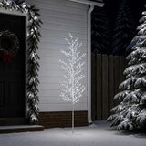  Božićno drvce s izgledom breze Bijela 47 x 240 cm Čelik | shoptok.hr