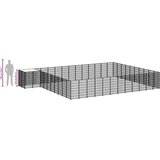  Kavez za pse srebrni 37,51 m² čelični | shoptok.hr