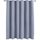 Zavjesa za zamračivanje s metalnim prstenima siva 290 x 245 cm | shoptok.hr