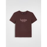 Sinsay Pamučna majica s izvezenim tekstom | shoptok.hr