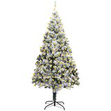 In umjetno božićno drvce LED sa snijegom zeleno 300 cm PVC | shoptok.hr