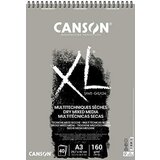 Canson Skicirka spirala XL Sand Grain A3 160 g sivi toni, 40 listna, (20631416) Cene