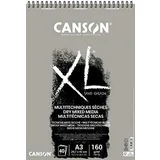 Canson Skicirka spirala XL Sand Grain A3 160 g sivi toni, 40 listna, (20631416)