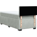 vidaXL Box spring krevet s madracem svjetlosivi 80 x 200 cm baršunasti | shoptok.hr