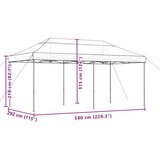  za svadbe - šator za zabave Narančasta 292 x 580 x 315 cm Oxford tkanina - Narančasta Bez bočnog zida Da | shoptok.hr