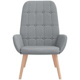  Fotelja za opuštanje svijetlo siva tkanina | Shoptok.si