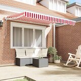  Okvir tende Rdeča in bela 250 x 200 cm Poliester s PU premazom, (5000217097) | Shoptok.si