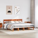  Okvir kreveta bez madraca voštano smeđi 180x200 cm od borovine | shoptok.hr