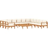 9-dijelna set vrtnih sofa s jastucima masivno bagremovo drvo | Eponuda.com