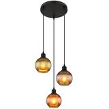 Globo 15638-3 - Luster na sajli ZUMBA 3xE27/25W/230V pr. 36 cm bakar/zelena/plava | Eponuda.com