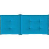  Blazine za vrtne stole 4 kosi modre 120x50x3 cm blago, (20655562) | Shoptok.si