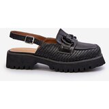 S. BARSKI Women's Flat Heel Sandals with Decoration Black D&A | ePonuda.com