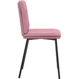  Jedilni stoli 4 kosi roza žamet, (21822216) | Shoptok.si