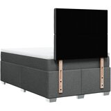  Krevet s oprugama i madracem tamnosivi 120 x 200 cm od tkanine | shoptok.hr