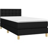  Krevet box spring s madracem LED crni 80 x 200 cm od tkanine | shoptok.hr
