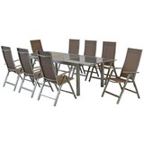 Gardenson Vrtni Set Carrara, 9-Delni, Raztegljiva Miza | Shoptok.si