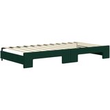  Dnevni krevet na razvlačenje tamnozeleni 100x200 cm baršunasti | shoptok.hr
