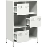  Visoka komoda bijela 68x39x103 5 cm čelična | shoptok.hr