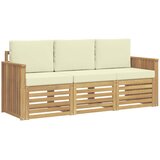  Setovi sofa 3 kom. Bijela i krem Poliester | Shoptok.si