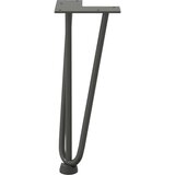 vidaXL Noge za mizo za lase 4 kosi antracit 30 cm trdno jeklo | Shoptok.si