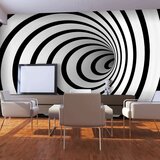  Tapeta - Black and white 3D tunnel 450x270 Cijene