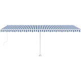  Automatska tenda sa senzorom LED 600 x 300 cm plavo-bijela | shoptok.hr