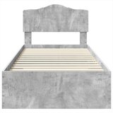  Okvir za krevet s uzglavljem Betonski sivi 90 x 200 cm | shoptok.hr