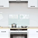 vidaXL Zaščita za kuhinjo Bela 70 x 40 x 0.8 cm kaljeno steklo | Shoptok.si