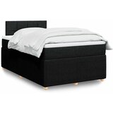  box spring s madracem crni 120 x 190 cm od tkanine | shoptok.hr