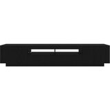  Set TV komoda 2 pcs Crna 200 x 35 x 40 cm Konstruirano drvo | shoptok.hr