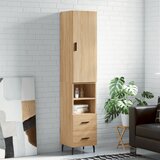 vidaXL Visoka omara sonoma hrast 34,5x34x180 cm inženirski les | Shoptok.si