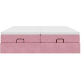 vidaXL Otomanski posteljni okvir z vzmetnicami roza 160x200cm žamet, (21610333) | Shoptok.si