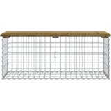  Klupa s gabionskim dizajnom 103 x 44 x 42 cm od borovine | shoptok.hr
