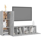  3-dijelni set TV ormarića siva boja betona od iverice | shoptok.hr