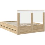  Konstrukcija postelje s predalom Sonoma hrast 140 x 190 cm, (5000121591) | Shoptok.si