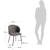 Kave Home Temno siv jedilni stol Minna – | Shoptok.si