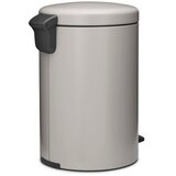 Brabantia Svetlo siv jeklen koš za smeti s pedalom 20 l NewIcon – | Shoptok.si