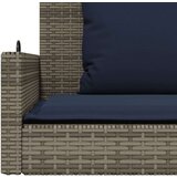 vidaXL Klupa za ljuljanje s jastucima siva 119x56x48 cm poli ratan | shoptok.hr