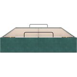 vidaXL Otomanski posteljni okvir brez vzmetnice zelen 120x190 cm žamet, (21611749) | Shoptok.si